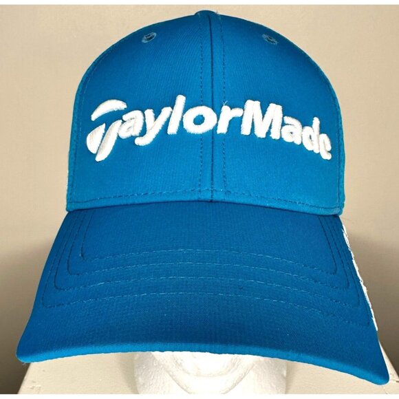 TaylorMade Golf Hat Cap Golfer Golfing Embroidered Lethal RBZ Teal Size S/M - Picture 1 of 9